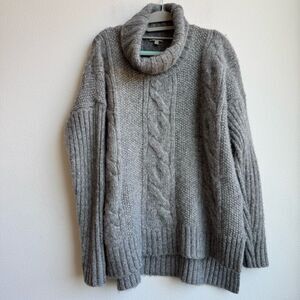 Valette Royal Baby Alpaca Merino Wool Relaxed Oversized Cable Knit Size XS Small